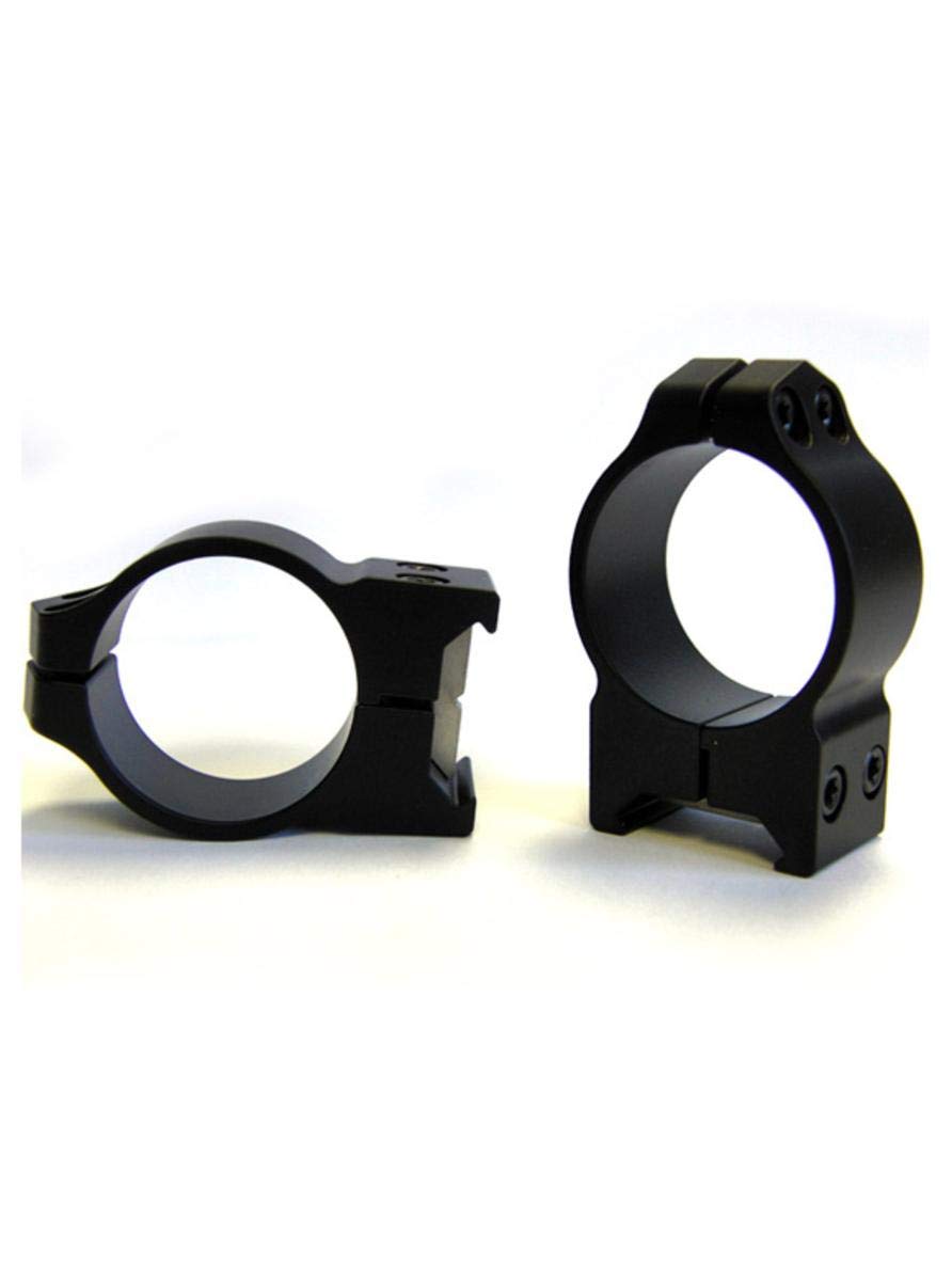 WARNE 14BM CZ 550 Permanently Attached Scope Rings, Solid Steel, Vertically Split, 30 mm, Med Matte