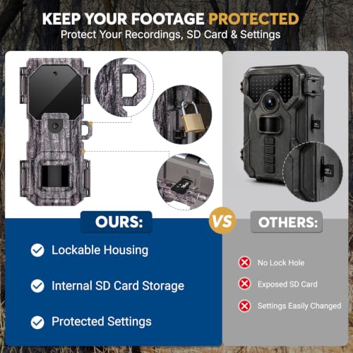 Camouflage 3-Pack Trail Camera with Night Vision & 0.05s Trigger