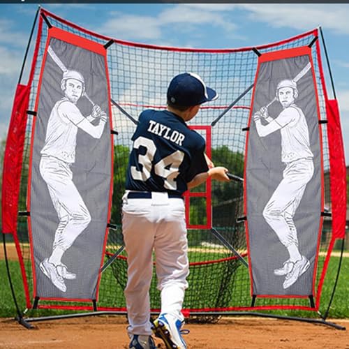 Baseball and Softball Pitching Dummy Set for Accuracy Training - Left & Right Hitter