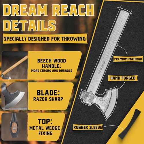 Throwing Axes 2 Pack - 16 Inch Viking Tomahawk Axe - Variation Axe-2