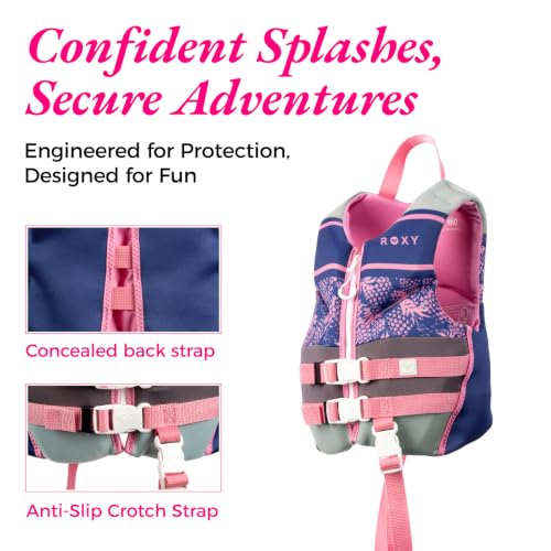 Roxy Kids Life Jacket Pink / 33-55 lbs USCG Approved Child PFD