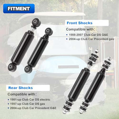 Rear and Front Shock Absorbers for Club Car Golf Carts - AUTOBABA Compatible
