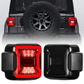 Allinoneparts Smoked Lens LED Tail Lights for Jeep Wrangler JL 2018-2026 Pair