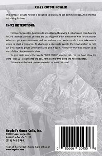 Coyote Howler Predator Call for Hunting & Wildlife Calls