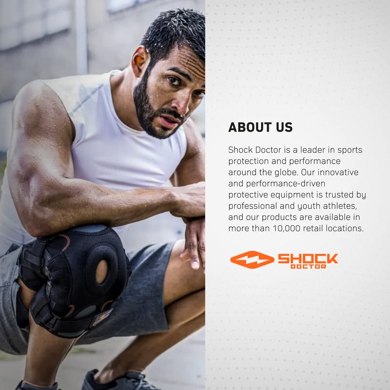 Shock Doctor XL Knee Brace Support with Side Stabilizers for Meniscus & Ligament Injuries