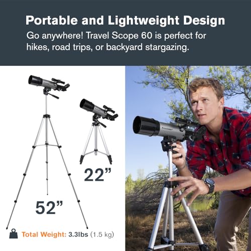 Celestron Travel Scope 70mm Refractor Telescope with Backpack - Portable Beginner Telescope