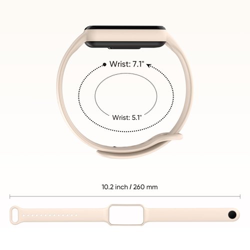lepmok [10-Pack] Replacement Silicone Wristbands for Amazfit Band 7 Fitness & Health Tracker, Women Men