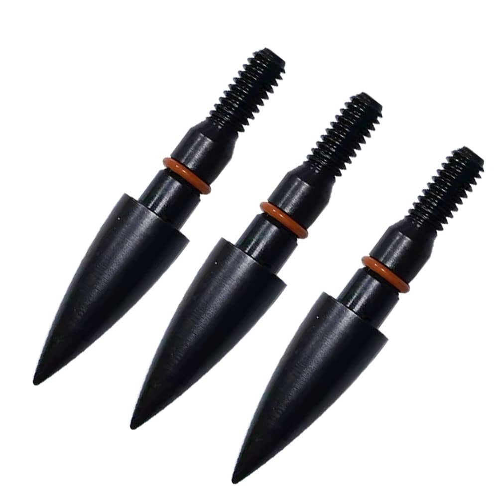 Field Points arrowheads 100 Grains Archery Field Points,9/32" Steel Screw in Archery Field Tips and Broadheads (1 Dozen 12 PCS)