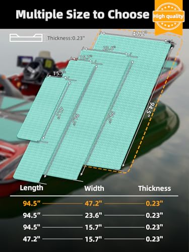 Green EVA Foam Boat Flooring Camouflage Traction Pad - 94.5 x 47.2 Inches