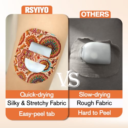 Boho Blooms Omnipod 5 Adhesive Patch with Strap - Waterproof & Skin-Friendly