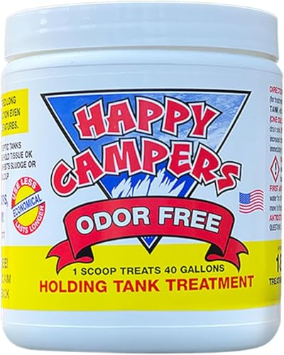 Happy Campers RV Toilet & Black Tank Treatment Powder - 18 Doses