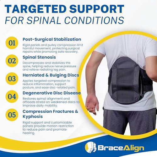 Lumbar Support Brace for Spinal Stenosis & Back Pain - Brace Only