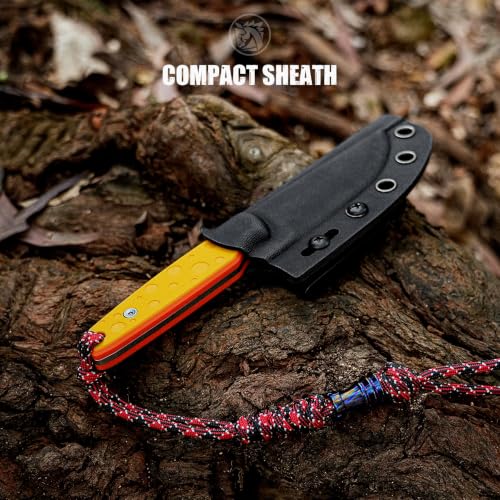Vosteed Mink Cheese Orb 14C28N Fixed Blade Knife with G10 Handle – Compact EDC Knife