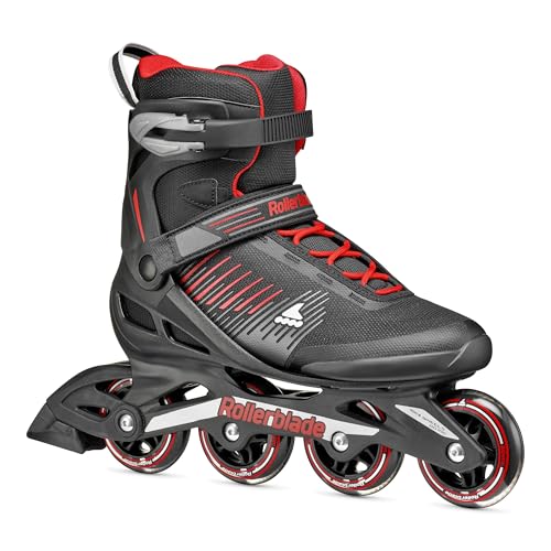 Rollerblade Zetrablade Men's Fitness Inline Skates Black/Red Size 10/10.5
