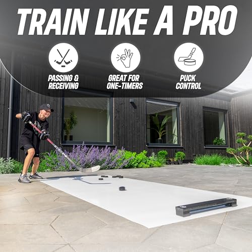 Hockey Rebounder Training Aid - 24 Inch Passing & Shooting Practice Equipment