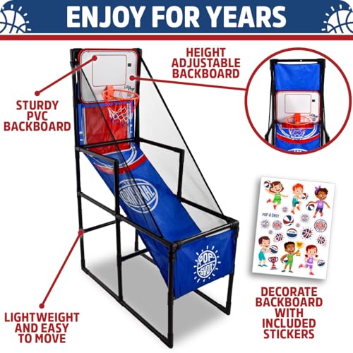 Kids Electronic Arcade Basketball Hoop | Lil’ Pop Plus for Ages 3+
