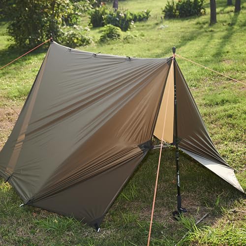 Onewind 10x10ft Waterproof Ultralight Silnylon Camping Tarp - Od Green