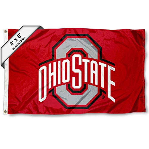OSU Buckeyes 4x6 Foot College Flag - Officially Licensed Team Banner
