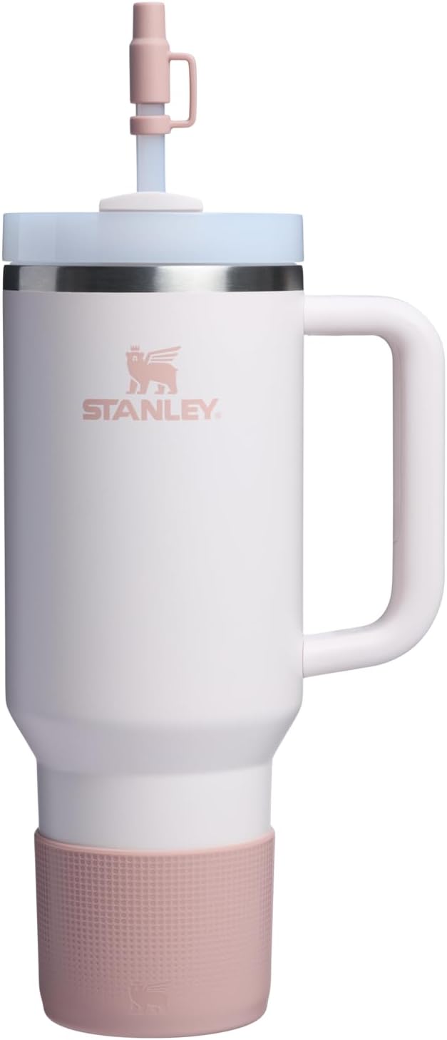 Stanley Quencher Boot and Straw Cover Cap - Anti-Slip Silicone Protector for Tumbler | BPA-Free Accessory Set
