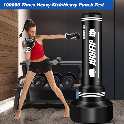 YORWHIN 70-Inch Freestanding Heavy Punching Bag Set with Gloves & Pump