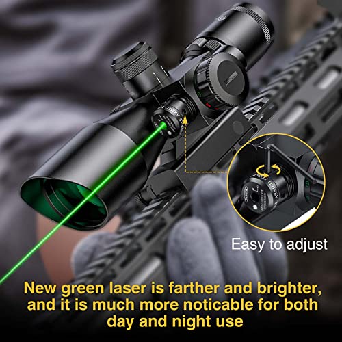 CVLIFE 2.5-10x40 Green Illuminated with 20mm Mount