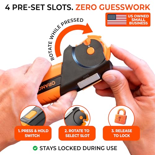 Orange Ninja 7-in-1 Garden & Knife Sharpener - Small Pack of 2