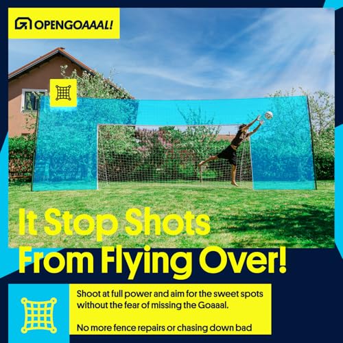 Open Goaaal Large Soccer Goal with Targets, Rebounder & Backstop