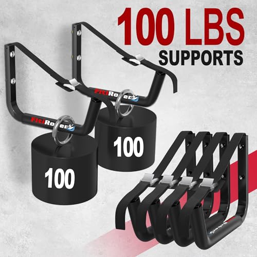 Wall Mounted Kayak Storage Rack with Square Tube Design - 120LB Capacity