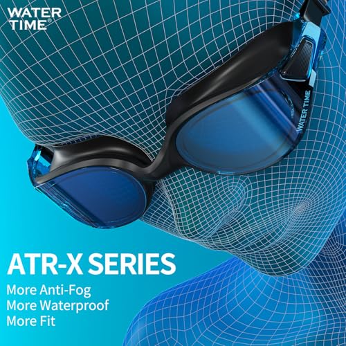 Swim Goggles for Adults with Anti-Fog & UV Protection - Pearl White
