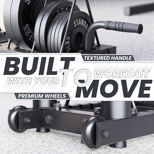 Synergee 350 lb Capacity Horizontal Weight Plate Rack with Bar Holders