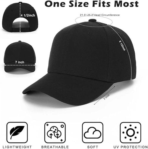 ZH 24 PC Blank Baseball Caps Adjustable Back Strap Plain Baseball Cap for Trucker Men Women Wholesale Bulk Baseball Caps