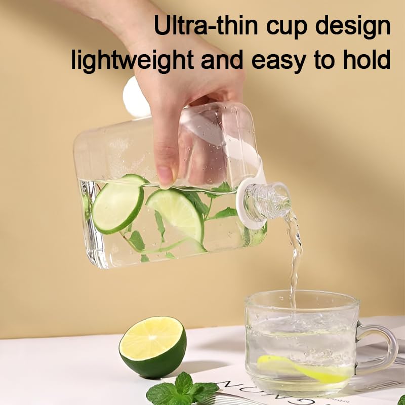 8.2 oz Flat Water Bottle Travel Flask - BPA Free, Leakproof, Grey