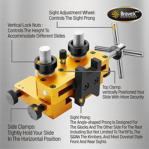Gioventù Sight Pusher Tool for Pistols - High Precision Dovetail Sights Adjustment