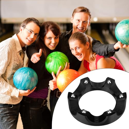 Bowling Ball Rotating Display Stand with Cleaning Cloth & Shammy Pad