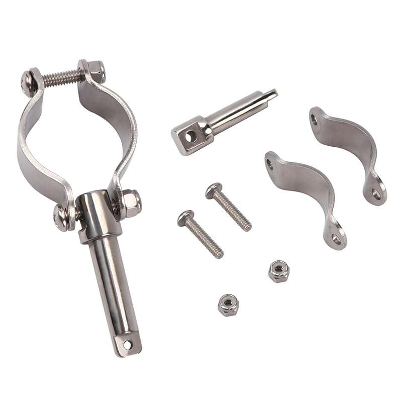 Stainless Steel Oarlock Socket - Side Mount Rowlock 316 Marine Grade, 2 Pack