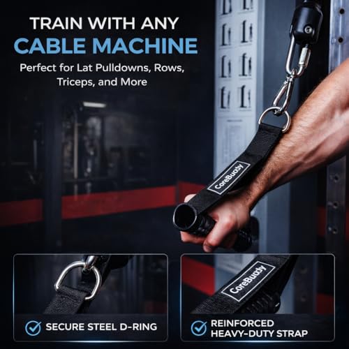 Heavy Duty Resistance Band Handles 2 Pack with Non-Slip Grip & Carry Pouch