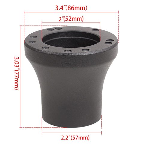 RASTP Golf Cart Steering Wheel Adapter,Golf Cart Accessories of Adapter for Club Car DS,Black