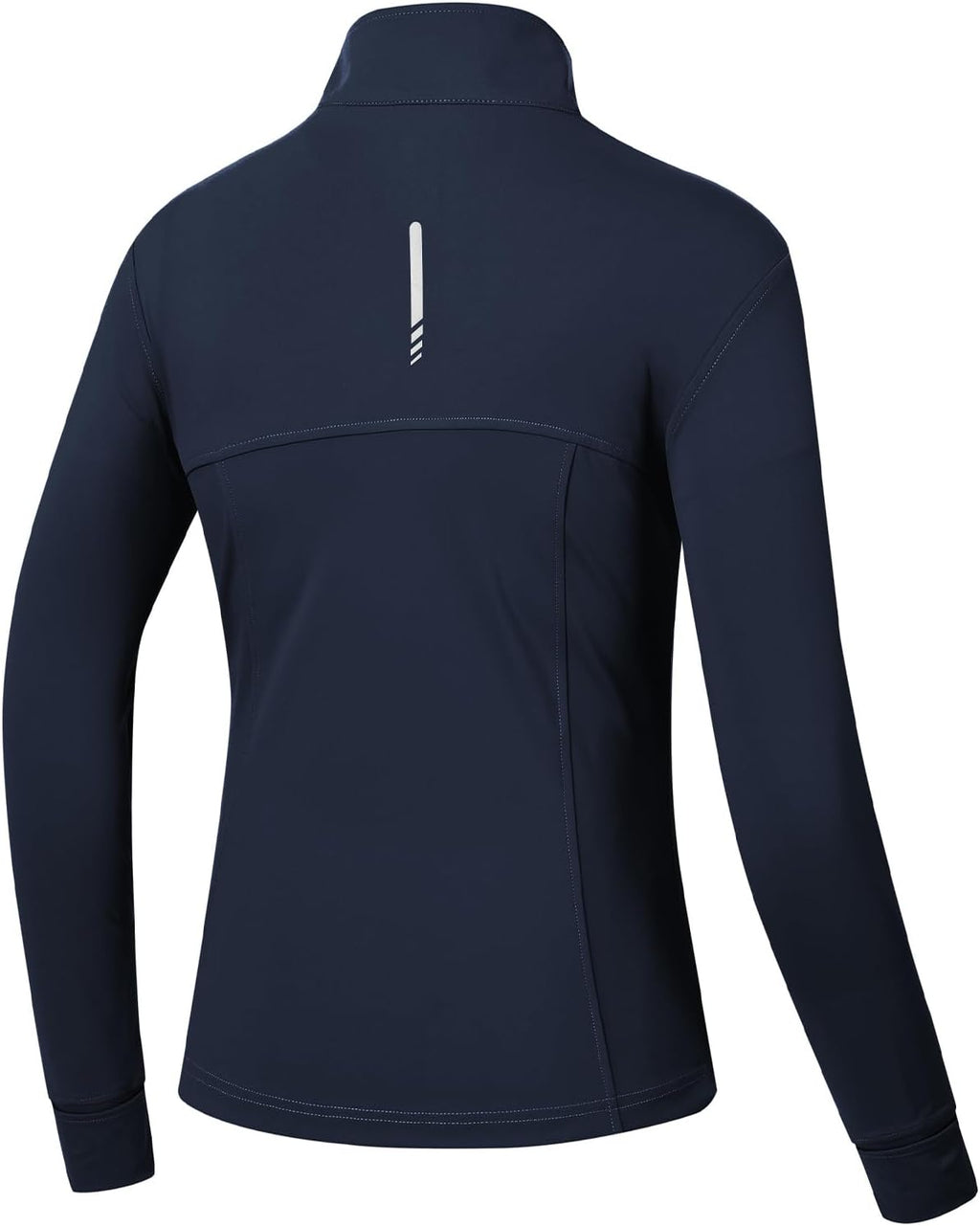BGOWATU Women's Lightweight Workout Jacket - Zip-Up Athletic Jacket with Thumb Holes for Comfort