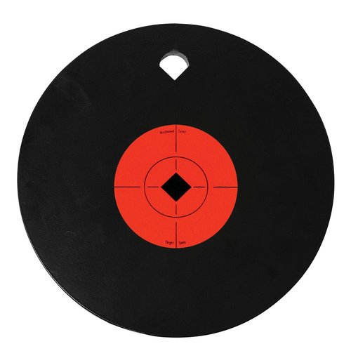 Birchwood Casey World Of Targets Shooting Hunting Sports Competition AR500 Steel Single Hole 3/8" Gong Target, 10" Diameter