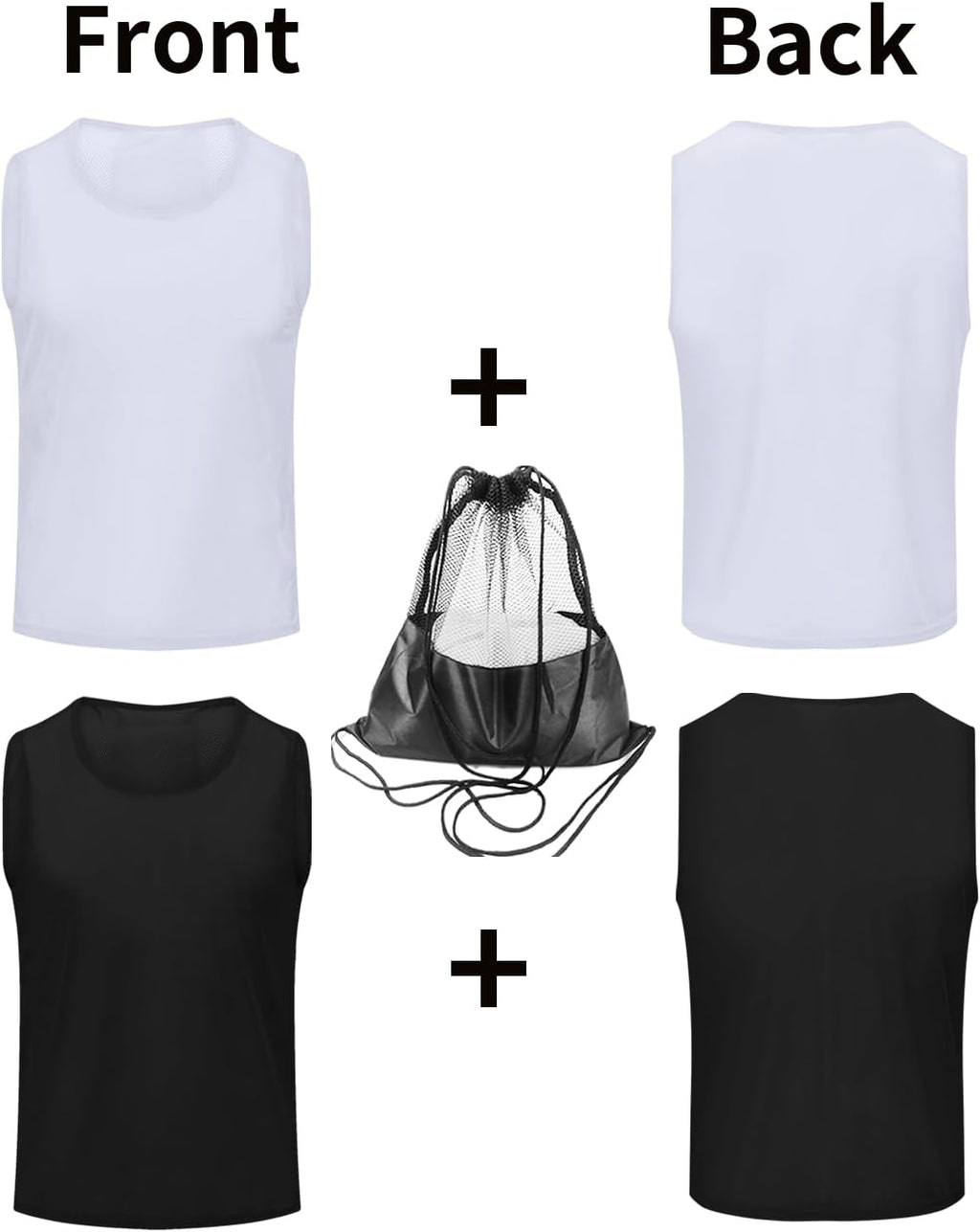 Regine Switzerland Soccer Pinnies for Youth - Numbered Scrimmage Vests | Perfect for Team Practice