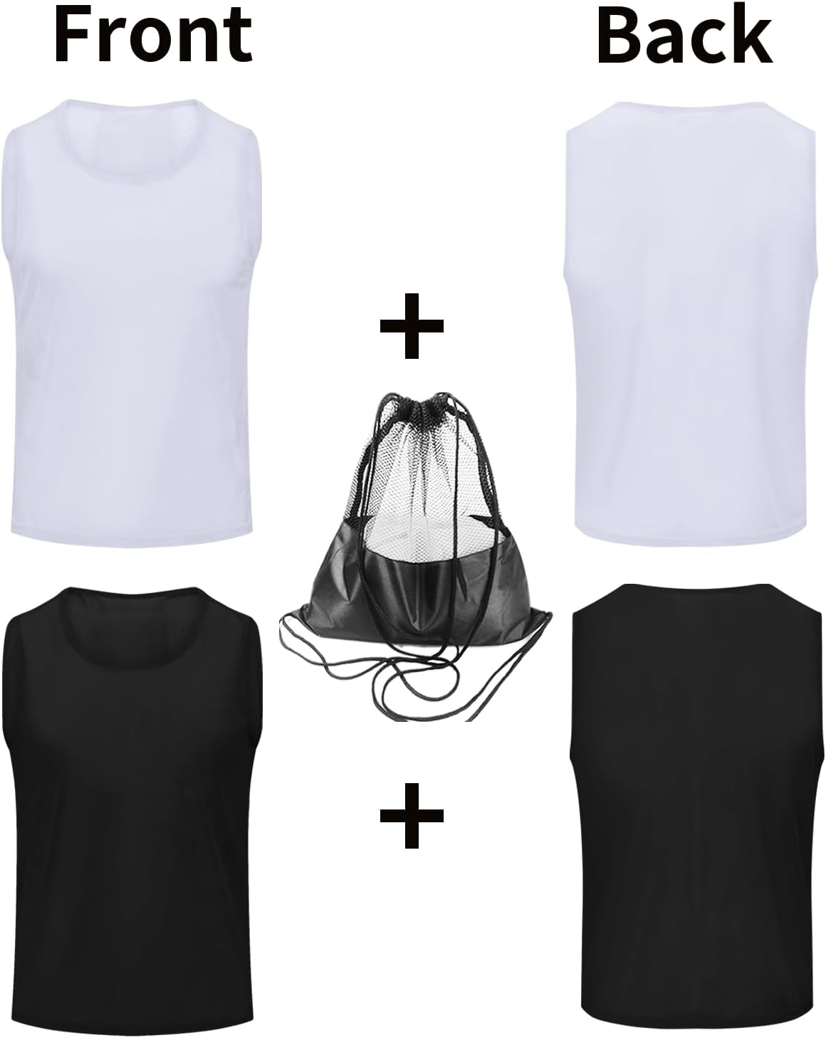 Regine Switzerland Soccer Pinnies for Youth - Numbered Scrimmage Vests | Perfect for Team Practice