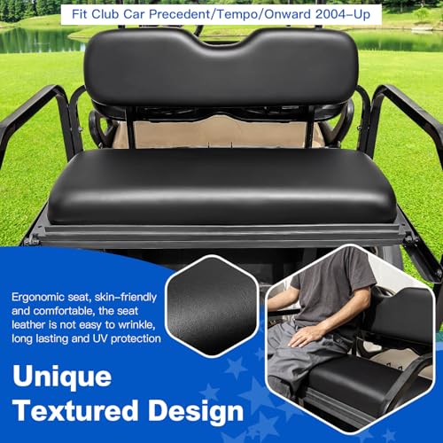 NOKINS Golf Cart Rear Flip Seat Kit for Club Car Precedent, Tempo, Onward