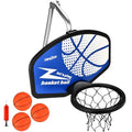Adjustable Trampoline Basketball Hoop with Balls & Pump | Kids Outdoor Toy