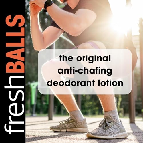Fresh Balls Men's Anti-Chafing Soothing Lotion with Oatmeal - Pack of 12, 3.4 fl oz