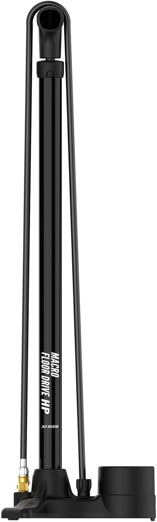 LEZYNE Macro Floor Drive Bicycle Pump - High Pressure 220 PSI with 2.5" Analog Gauge | Fits Presta/Schrader Valves
