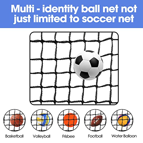 Amazgolf 10X30ft Soccer Goal Net - Heavy Duty Nylon Barrier & Backstop for Sports Practice