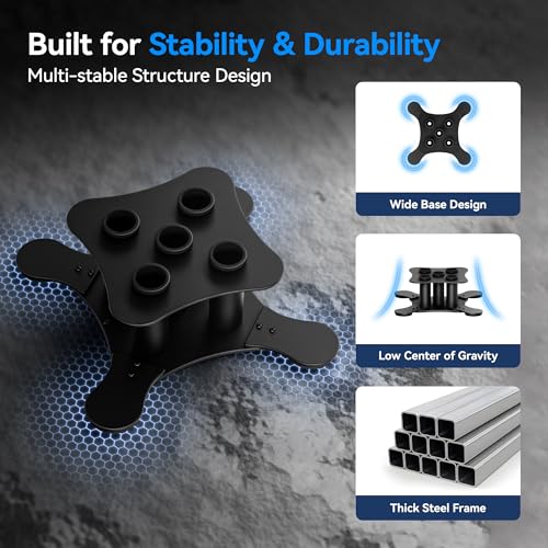 Vertical Barbell Storage Rack for 2-Inch Olympic Bars - Heavy Duty Steel