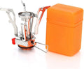 AOTU Portable Camping Stove - Wind-Resistant Backpacking Stove with Piezo Ignition | Stable Support for Outdoor Cooking
