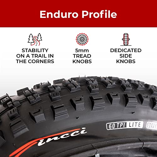 Mountain Bike Tire & Tube Set 29x2.25 Black Foldable 57-622 Schrader/Presta
