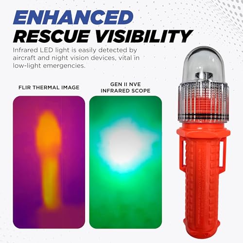 TEKTITE SOSeFLARE Day/Night Kit Electronic Boat Distress Flare Waterproof LED